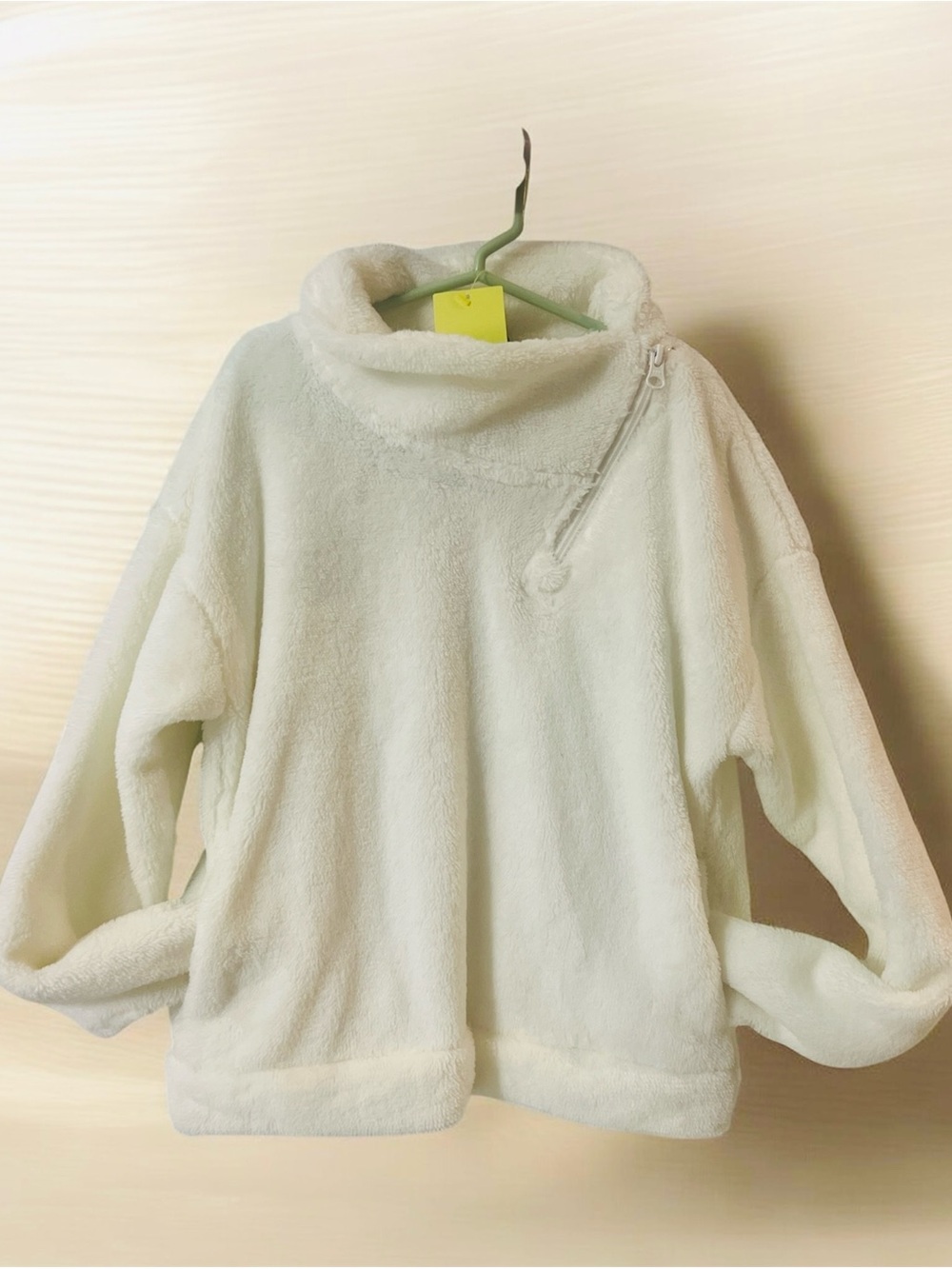 all in motion Cream Plush Funnelneck Pullover